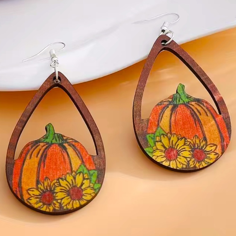 Fall Pumpkin Earrings
